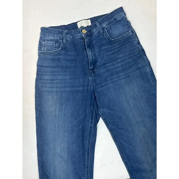 CE Current Elliott Bootcut Blue Jeans Flared Denim Sz 27 Dark Wash Y2K High Rise - Picture 3 of 8